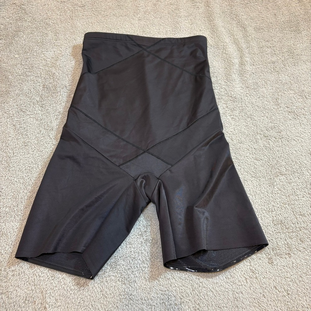 Miraclesuit High Waist Thigh Shaper Control Shorts Black Size Large Style 2419